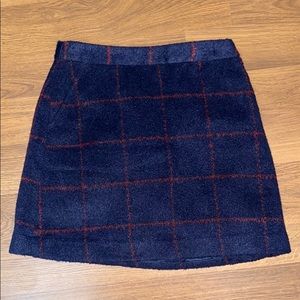 Plaid mini skirt